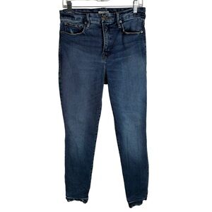 Good American Womens 10/30 Good Legs Crop Indigo Denim Skinny Jeans High Wasited